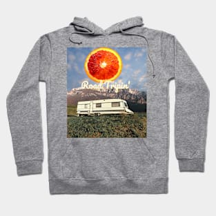 Road Tripping Into The Wild Collage Hoodie